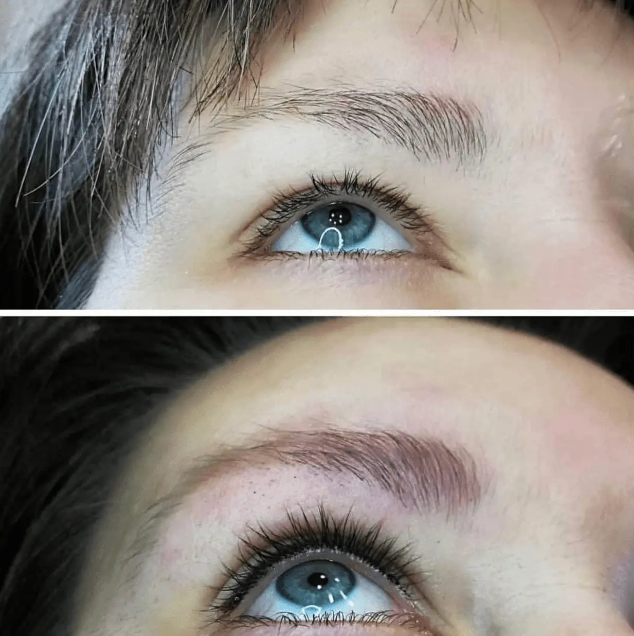 permanent eyeliner before and after