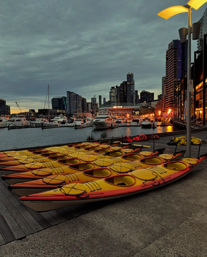 Kayaking on the Yarra River