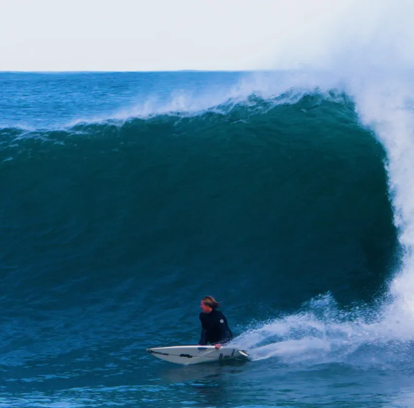 Surfing at Bells Beach