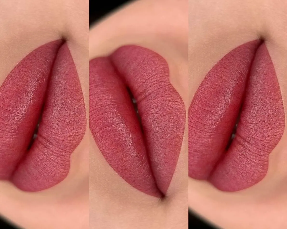 During the Lip Tattoo